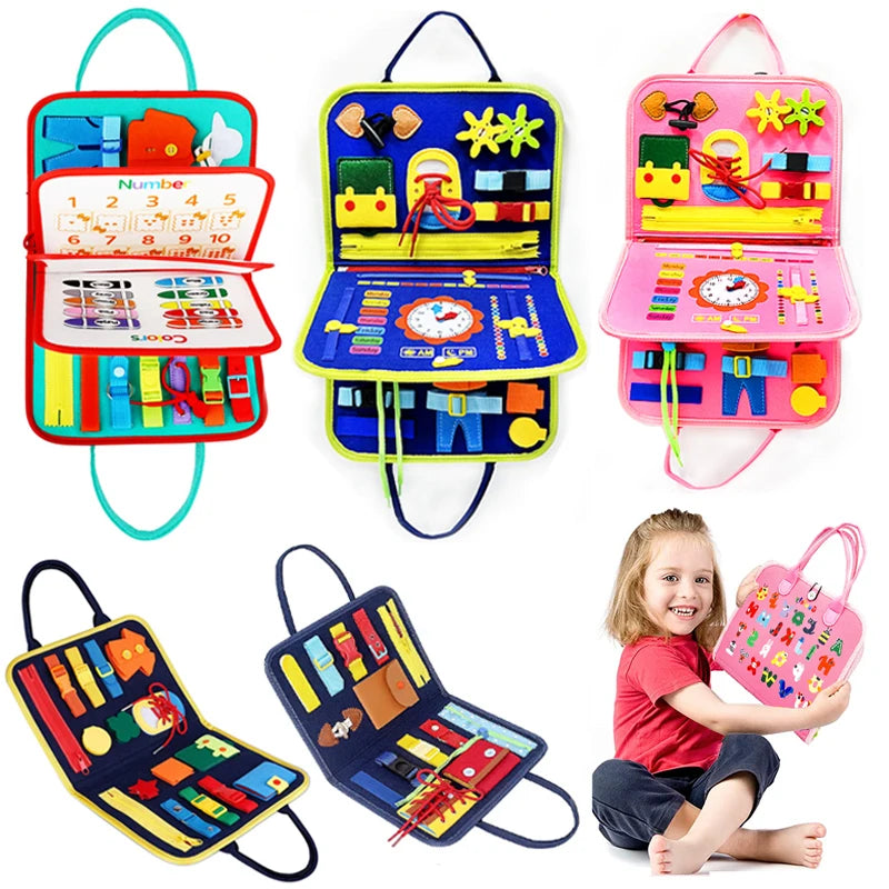 Busy Board Educational Activity Bag