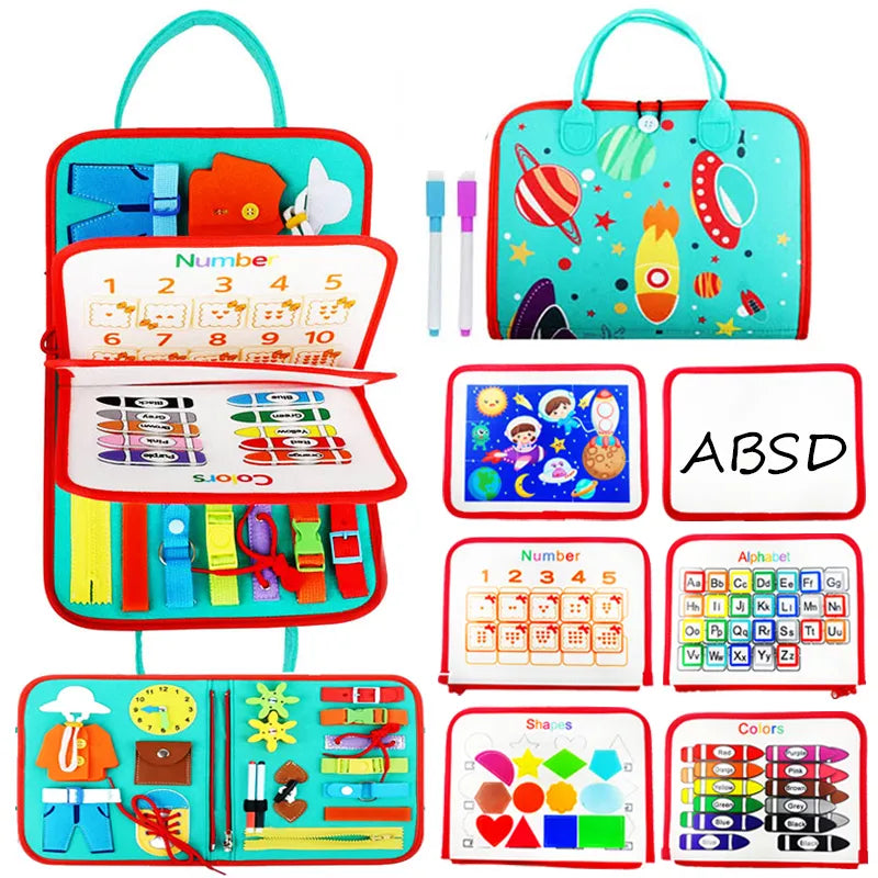 Busy Board Educational Activity Bag