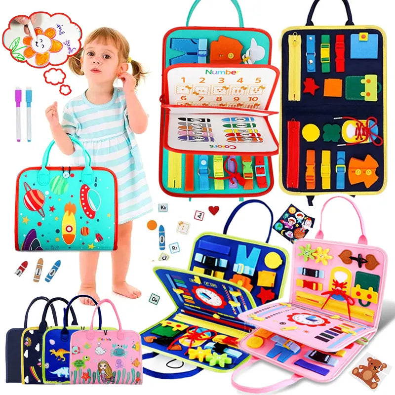 Busy Board Educational Activity Bag